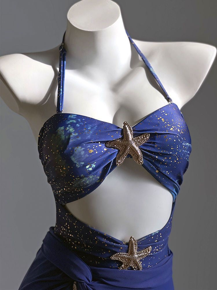 Sea Stars Monokini with Skirt